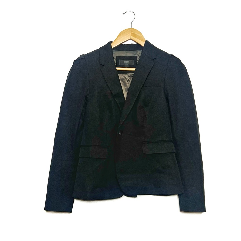 J Crew | Black Pocket Structured Blazer